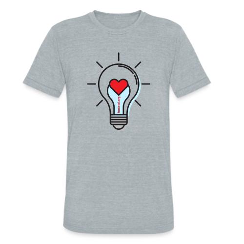 FUMCSD Heart Light Bulb - Unisex Tri-Blend T-Shirt