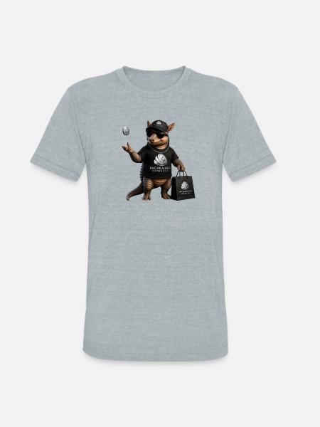 Coin armadillo LLC Tee - Unisex Tri-Blend T-Shirt - heather grey