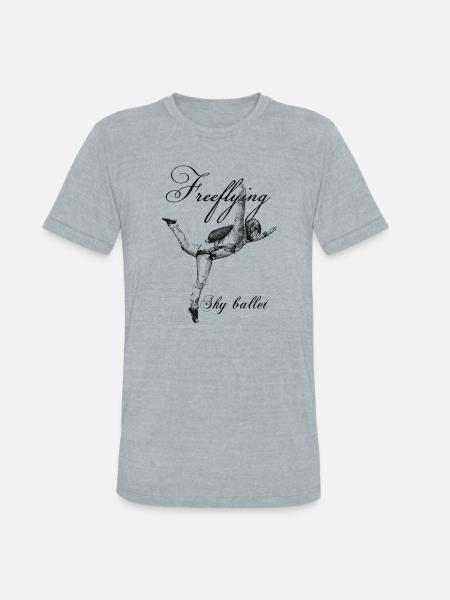Freefly Skydiving - Unisex Tri-Blend T-Shirt - heather grey