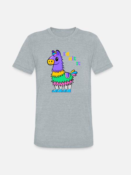 I d Hit It - Unisex Tri-Blend T-Shirt - heather grey