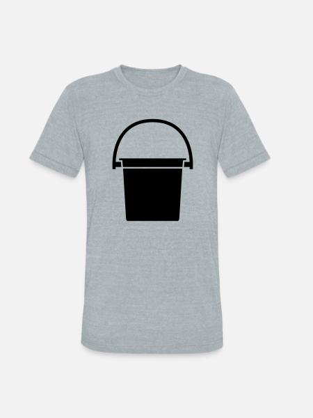 bucket - Unisex Tri-Blend T-Shirt - heather grey