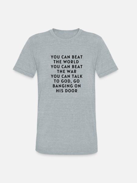 Motivation quote - Unisex Tri-Blend T-Shirt - heather grey