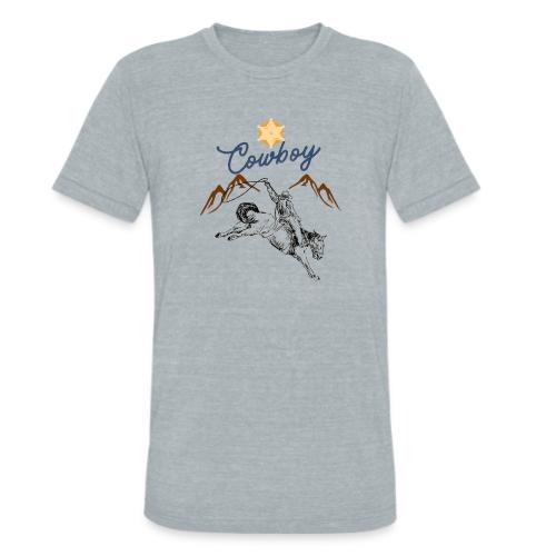 Wild West Cowboy Ride - Unisex Tri-Blend T-Shirt