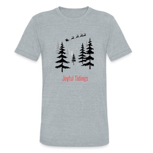 Joyful Tidings Christmas T-Shirt - Unisex Tri-Blend T-Shirt