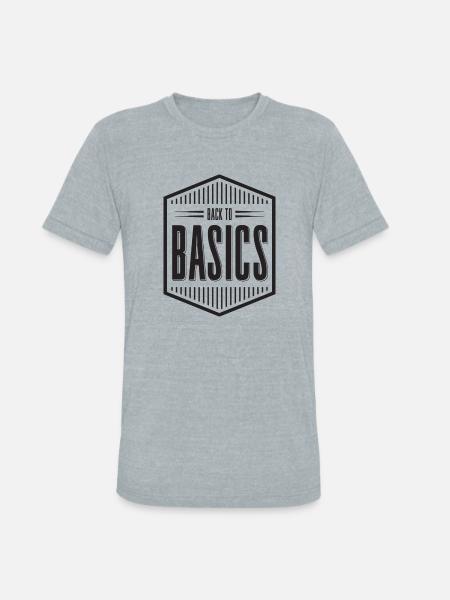 Back to Basics - Unisex Tri-Blend T-Shirt - heather grey