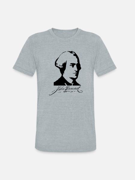 John Hancock - Unisex Tri-Blend T-Shirt - heather grey