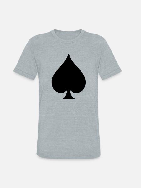Spade - Unisex Tri-Blend T-Shirt - heather grey