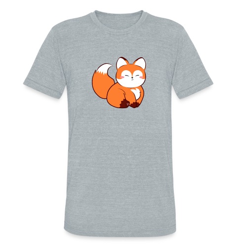 fat baby fox - Unisex Tri-Blend T-Shirt