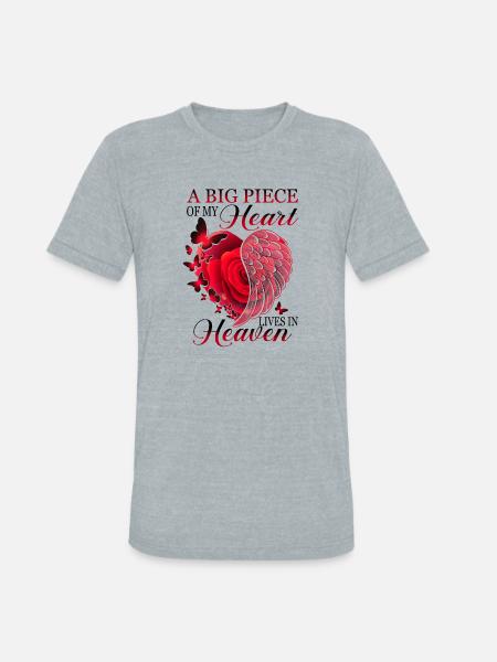 Heart Piece - Unisex Tri-Blend T-Shirt - heather grey