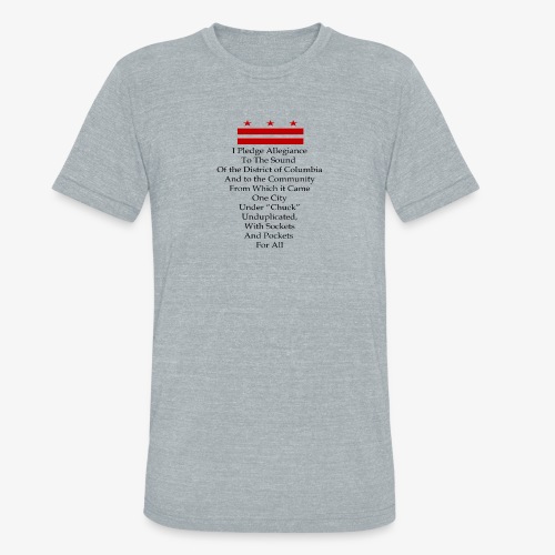 I Pledge Allegiance to Go-Go (red and black) - Unisex Tri-Blend T-Shirt