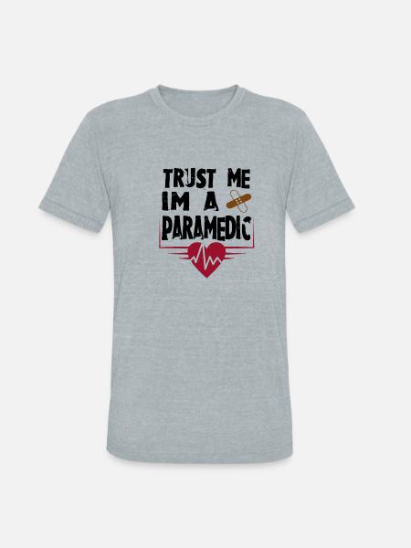 Paramedic - Unisex Tri-Blend T-Shirt - heather grey