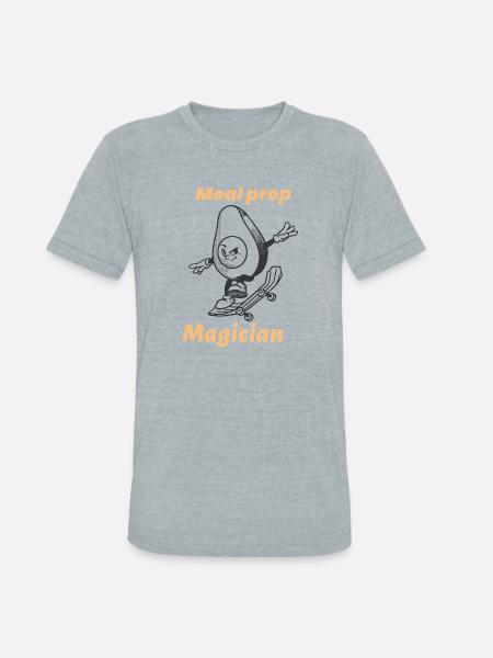 MEAL PREP MAGICIAN - Unisex Tri-Blend T-Shirt - heather grey