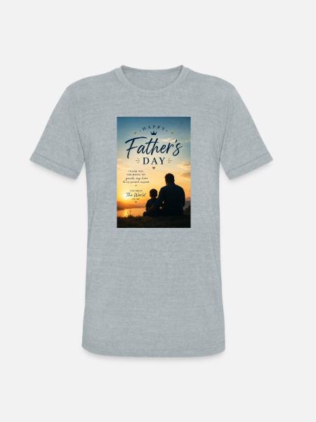 Sunset Bond: Father’s Day - Unisex Tri-Blend T-Shirt - heather grey