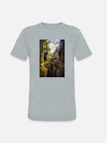 Choose the bear - Unisex Tri-Blend T-Shirt - heather grey