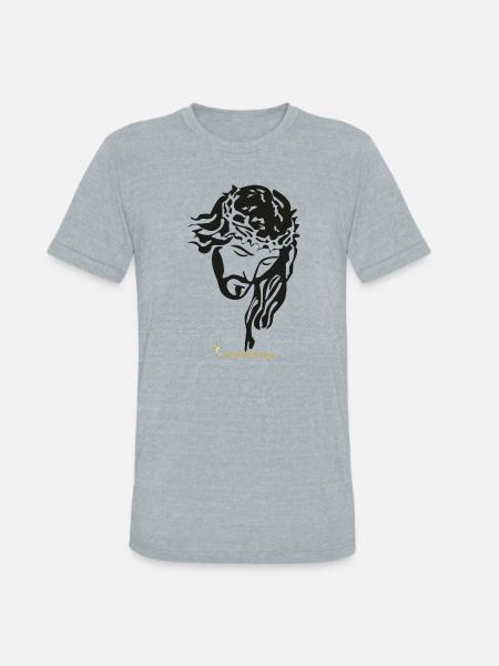 JESUS - Unisex Tri-Blend T-Shirt - heather grey