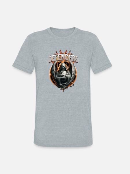 Customizable Defenders - Unisex Tri-Blend T-Shirt - heather grey