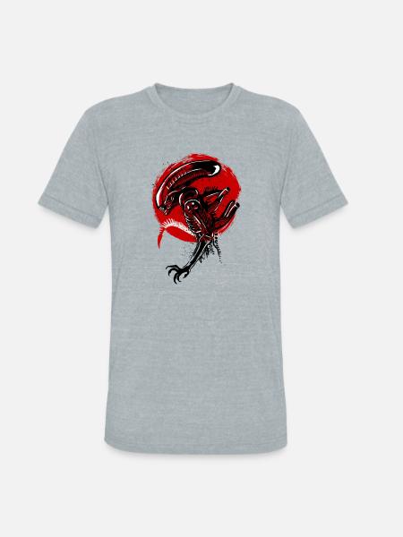 Alien Under The Sun - Unisex Tri-Blend T-Shirt - heather grey