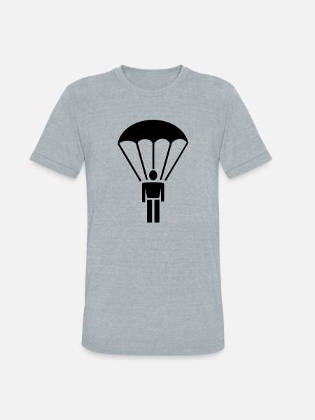 parachute - Unisex Tri-Blend T-Shirt - heather grey