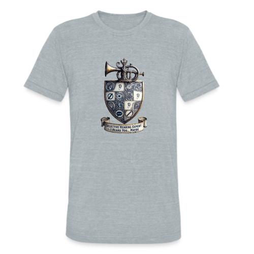 Selective Hearing Expert Crest T Shirt - Unisex Tri-Blend T-Shirt