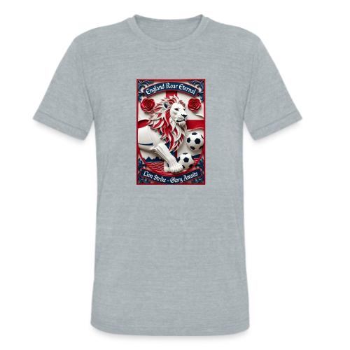 England Lion Soccer T Shirt, Football Pride Gift - Unisex Tri-Blend T-Shirt