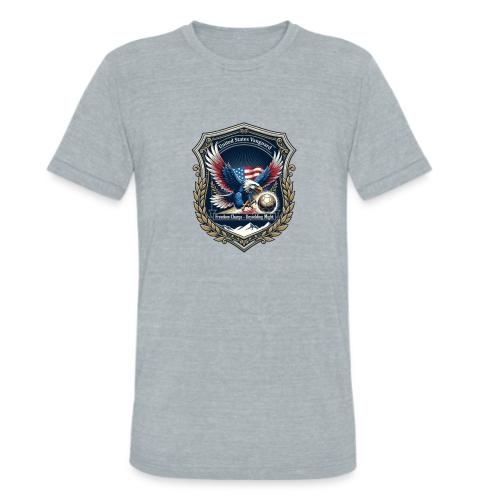 USA Eagle Vanguard T-Shirt,American Flag PrideGift - Unisex Tri-Blend T-Shirt