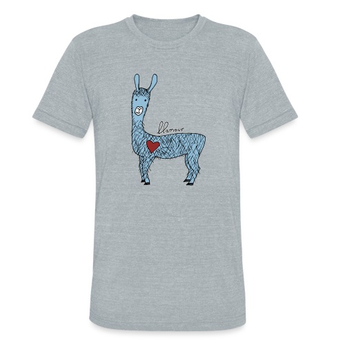 Cute llama - Unisex Tri-Blend T-Shirt