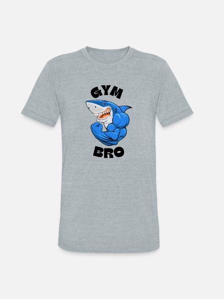 Gym bro - Unisex Tri-Blend T-Shirt - heather grey