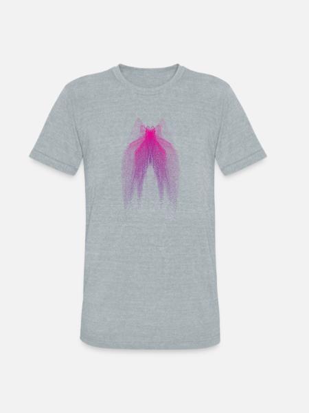 Abstract Dot Design - Unisex Tri-Blend T-Shirt - heather grey