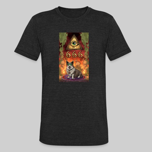 Satanic Corgi - Unisex Tri-Blend T-Shirt