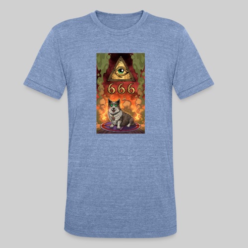 Satanic Corgi - Unisex Tri-Blend T-Shirt