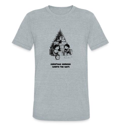 Christmas Morning T-Shirt | Minimalist Kids Gifts - Unisex Tri-Blend T-Shirt