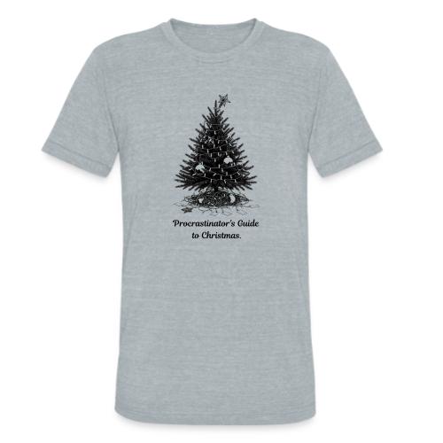 Procrastinator's Guide Christmas T-Shirt - Unisex Tri-Blend T-Shirt