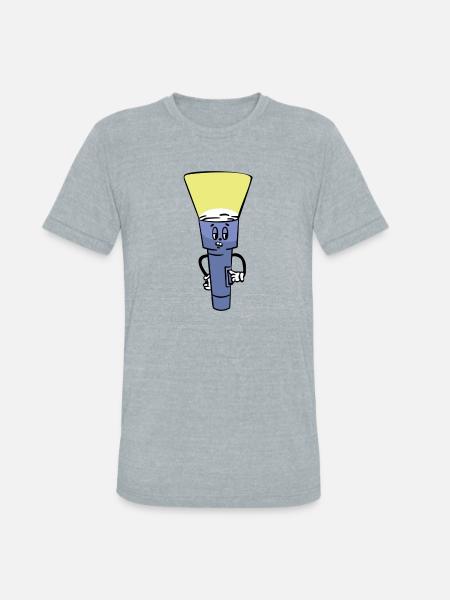 flashlight - Unisex Tri-Blend T-Shirt - heather grey
