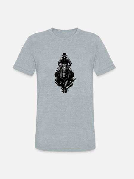 Horseman - Unisex Tri-Blend T-Shirt - heather grey