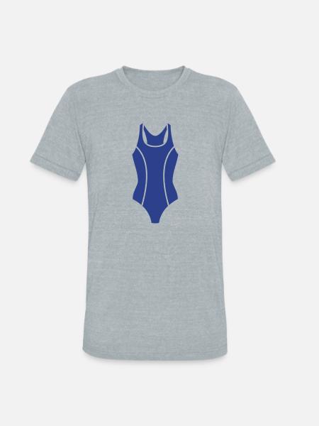 Swim Suit - Unisex Tri-Blend T-Shirt - heather grey
