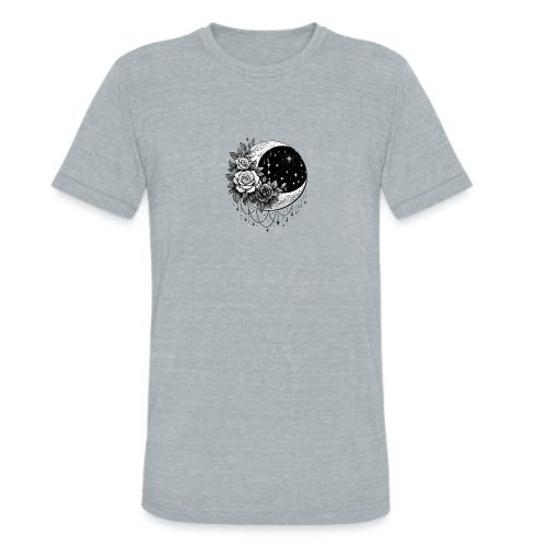 Crescent Moon Floral - Unisex Tri-Blend T-Shirt