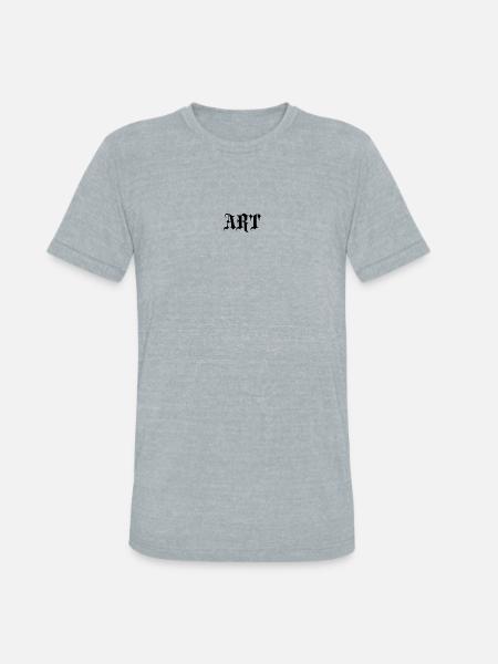 Gothic  Black Typography - Unisex Tri-Blend T-Shirt - heather grey