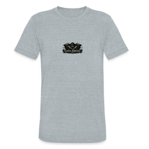 Lovely Grizzly logo - Unisex Tri-Blend T-Shirt