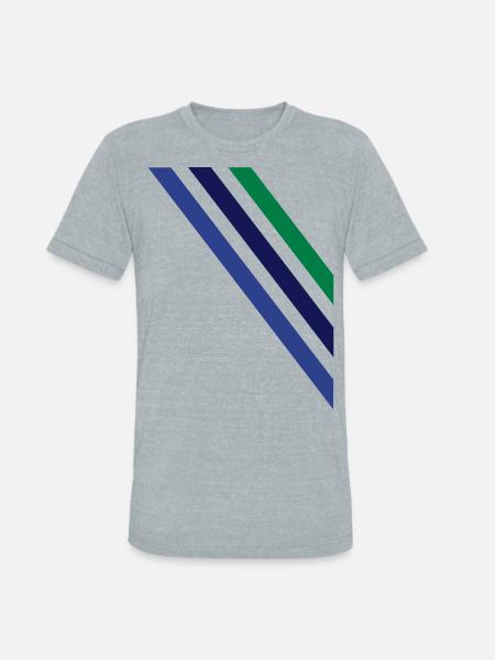 diagonal - Unisex Tri-Blend T-Shirt - heather grey
