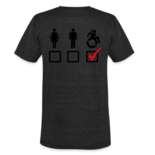 Female wheelchair user, check! - Unisex Tri-Blend T-Shirt