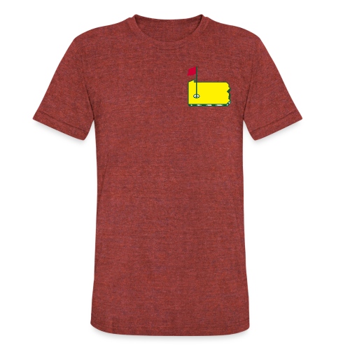 Pittsburgh Golf (2-sided) - Unisex Tri-Blend T-Shirt