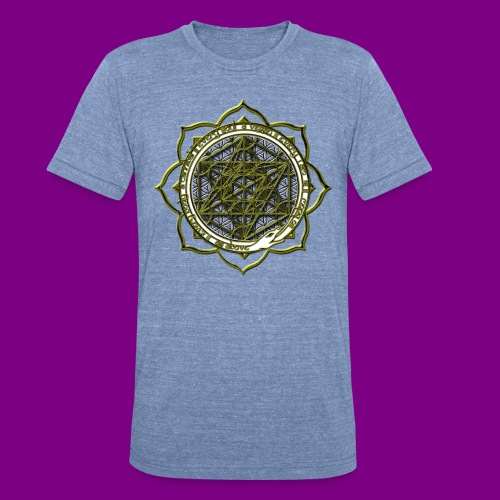 Energy Immersion, Metatron's Cube Flower of Life - Unisex Tri-Blend T-Shirt