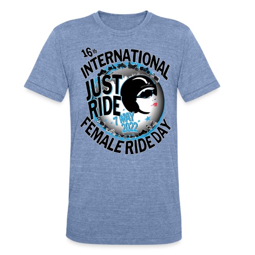 2022 International Female Ride Day Official Logo - Unisex Tri-Blend T-Shirt