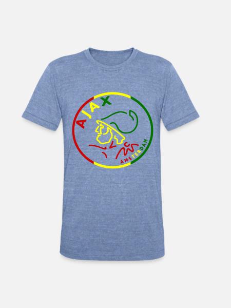 ajax amsterdam - Unisex Tri-Blend T-Shirt - heather blue