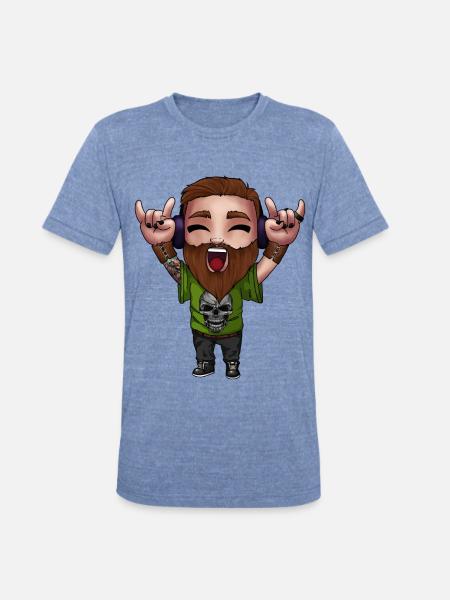 Cooldude - Unisex Tri-Blend T-Shirt - heather blue