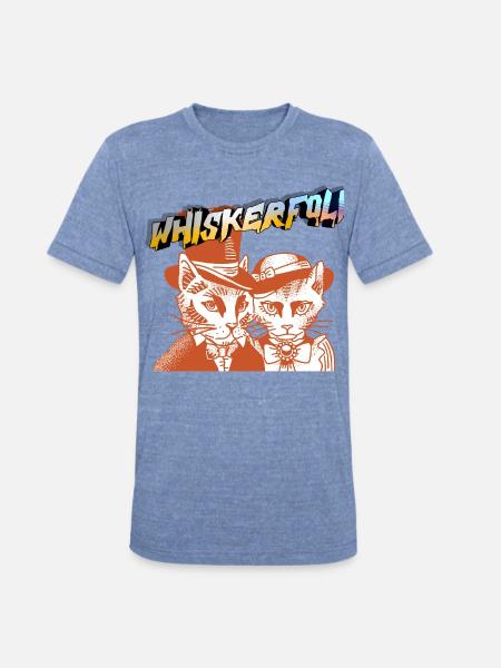 WHISKERLORE - Unisex Tri-Blend T-Shirt - heather blue