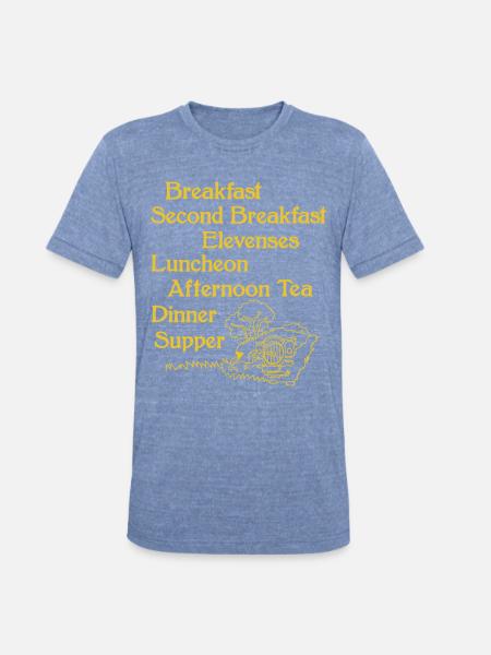 Shire Meals - Unisex Tri-Blend T-Shirt - heather blue