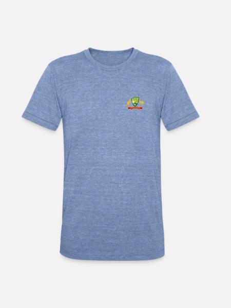 Australian Cricket Crest Emblem Graphic - Unisex Tri-Blend T-Shirt - heather blue