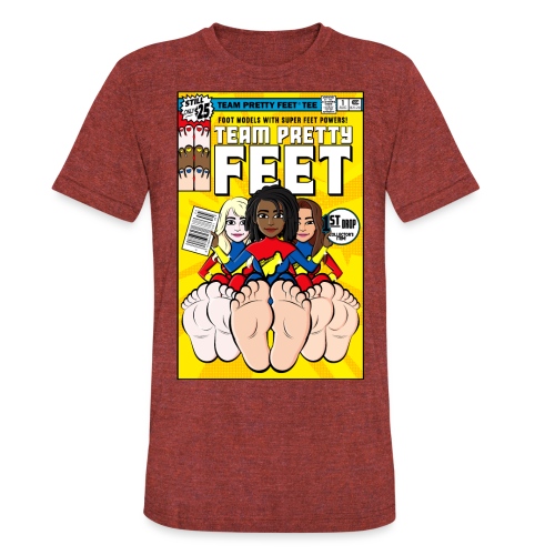 TEAM PRETTY FEET Comic Cover (Variant Edition 1) - Unisex Tri-Blend T-Shirt