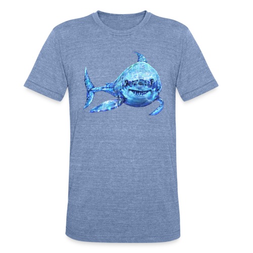 sharp shark - Unisex Tri-Blend T-Shirt
